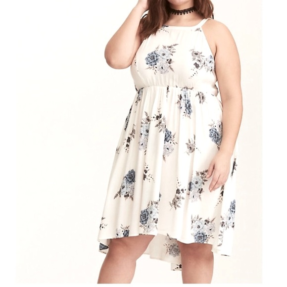 Torrid High Low Challis Floral Dress NWT 1 - Picture 1 of 5